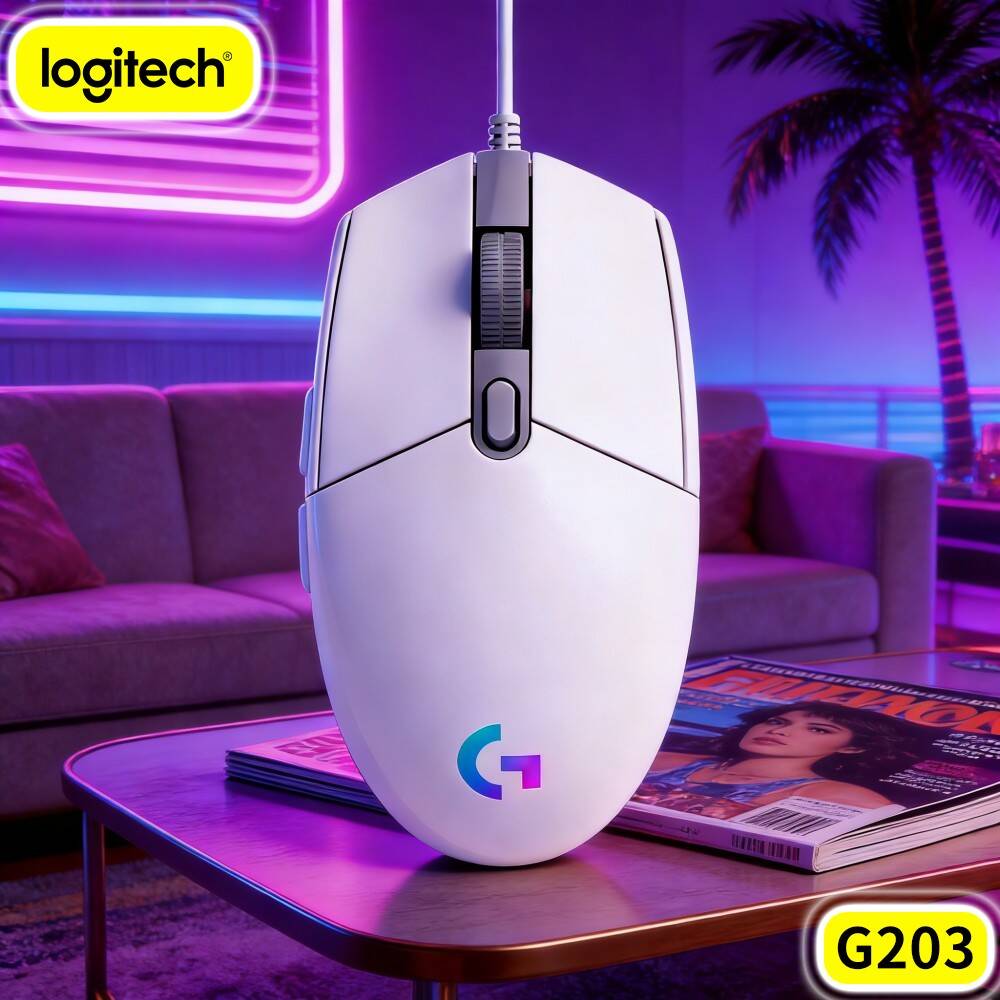 Logitech Mouse G203 - Logitech G203 Wired Gaming Mouse RGB