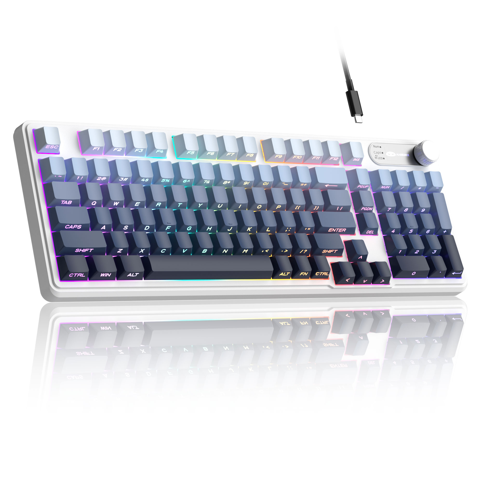 98% MageGee GK960 Wired Membra - Gaming Keyboard Thocky recension och pris