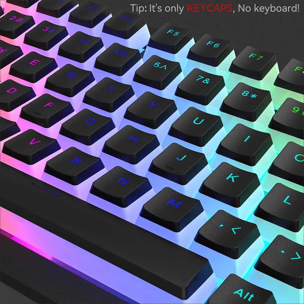 New Pudding PBT Keycaps 129 Ke - Gaming Keyboard And Mouse Set recension och pris