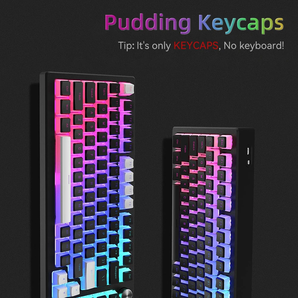 New Pudding PBT Keycaps 129 Ke - Gaming Keyboard And Mouse Set recension och pris
