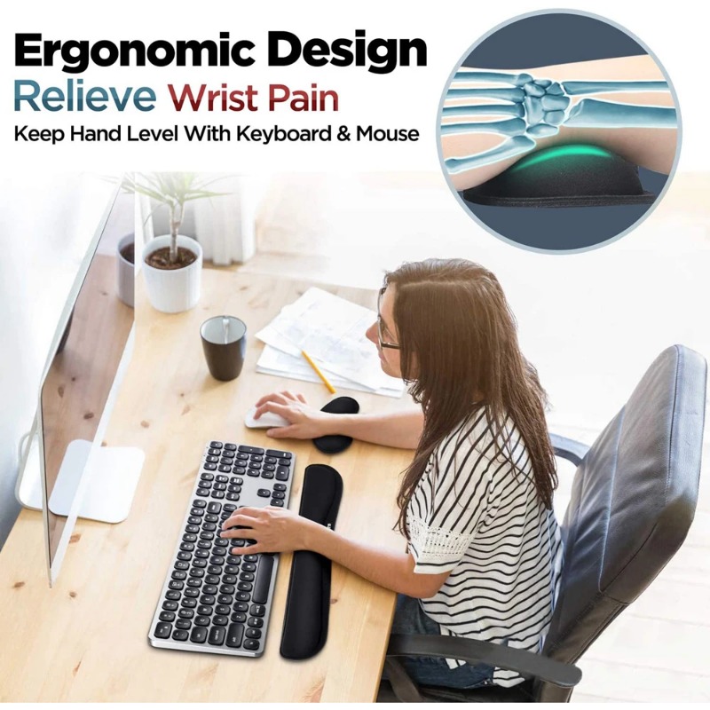 Ergonomic Keyboard Wrist Rest  - Gaming Keyboard And Mouse Set recension och pris