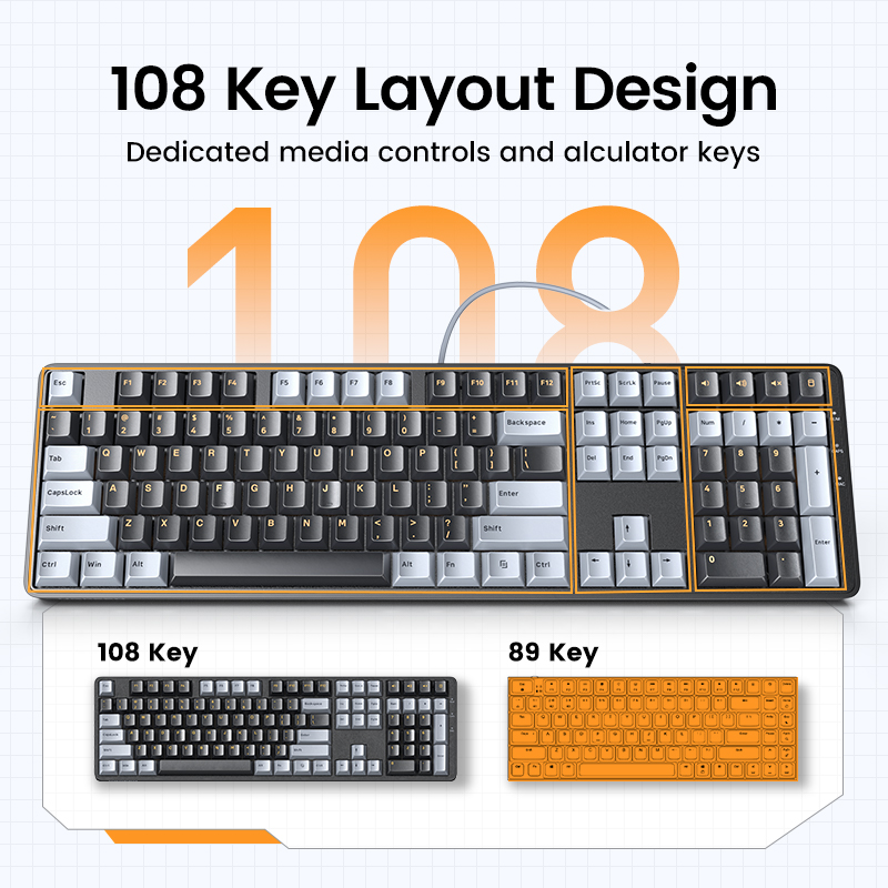 UGREEN Mechanical Keyboard 108 - Keyboard Gaming Mac recension och pris