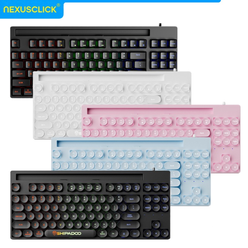 NexusClick Hot Sale 87 keys Ba - Gaming Keyboard Thocky recension och pris