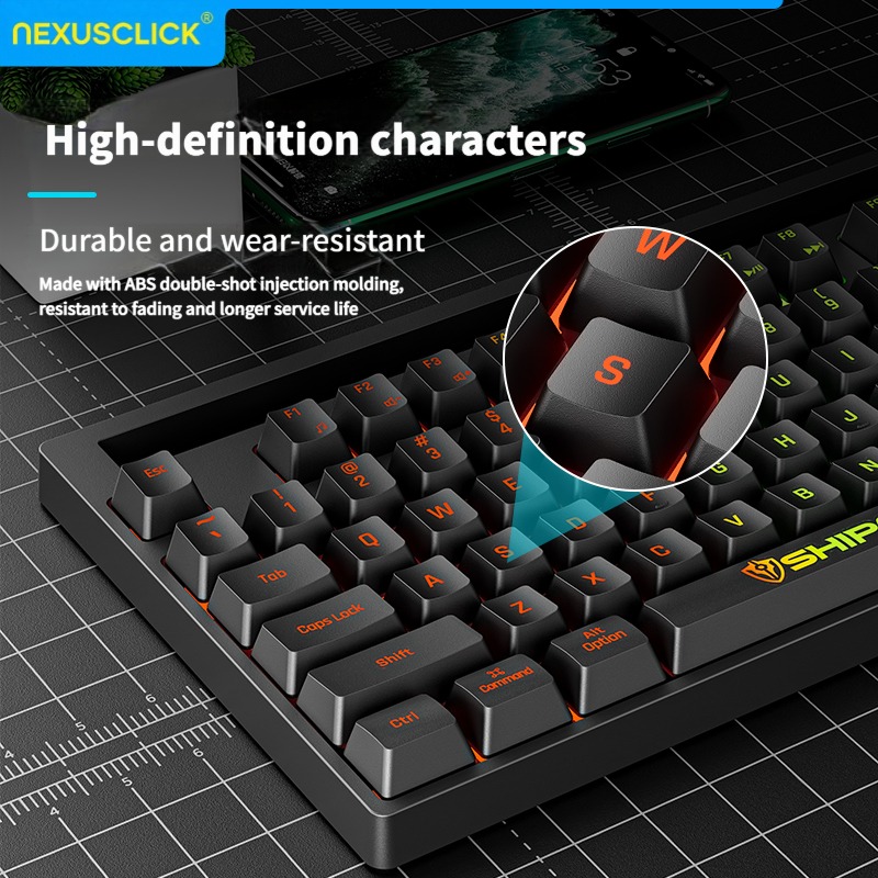 NexusClick Hot Sale 87 keys Ba - Gaming Keyboard Thocky recension och pris