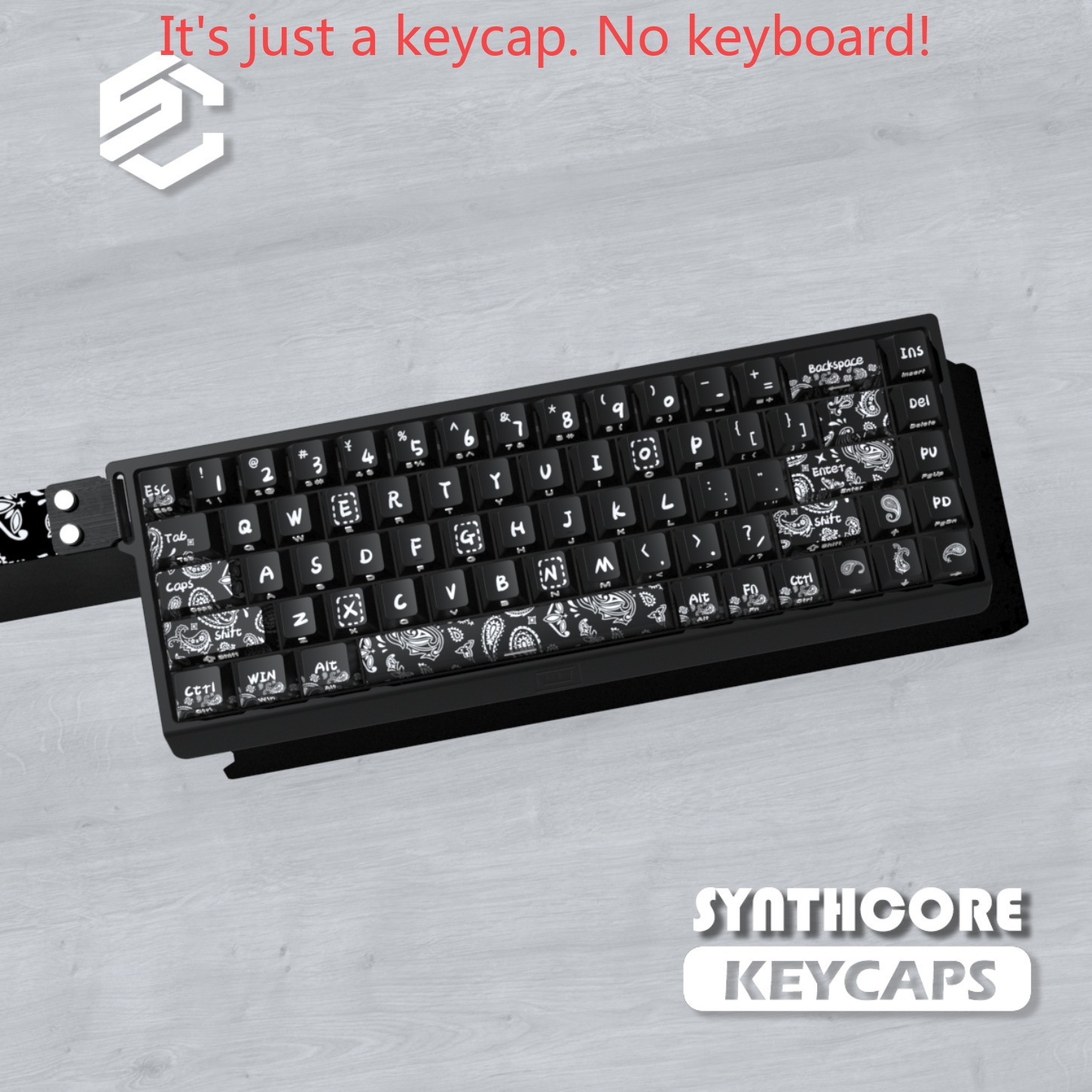 Cashew Flower Themed Black Che - Gaming Keyboard Thocky recension och pris