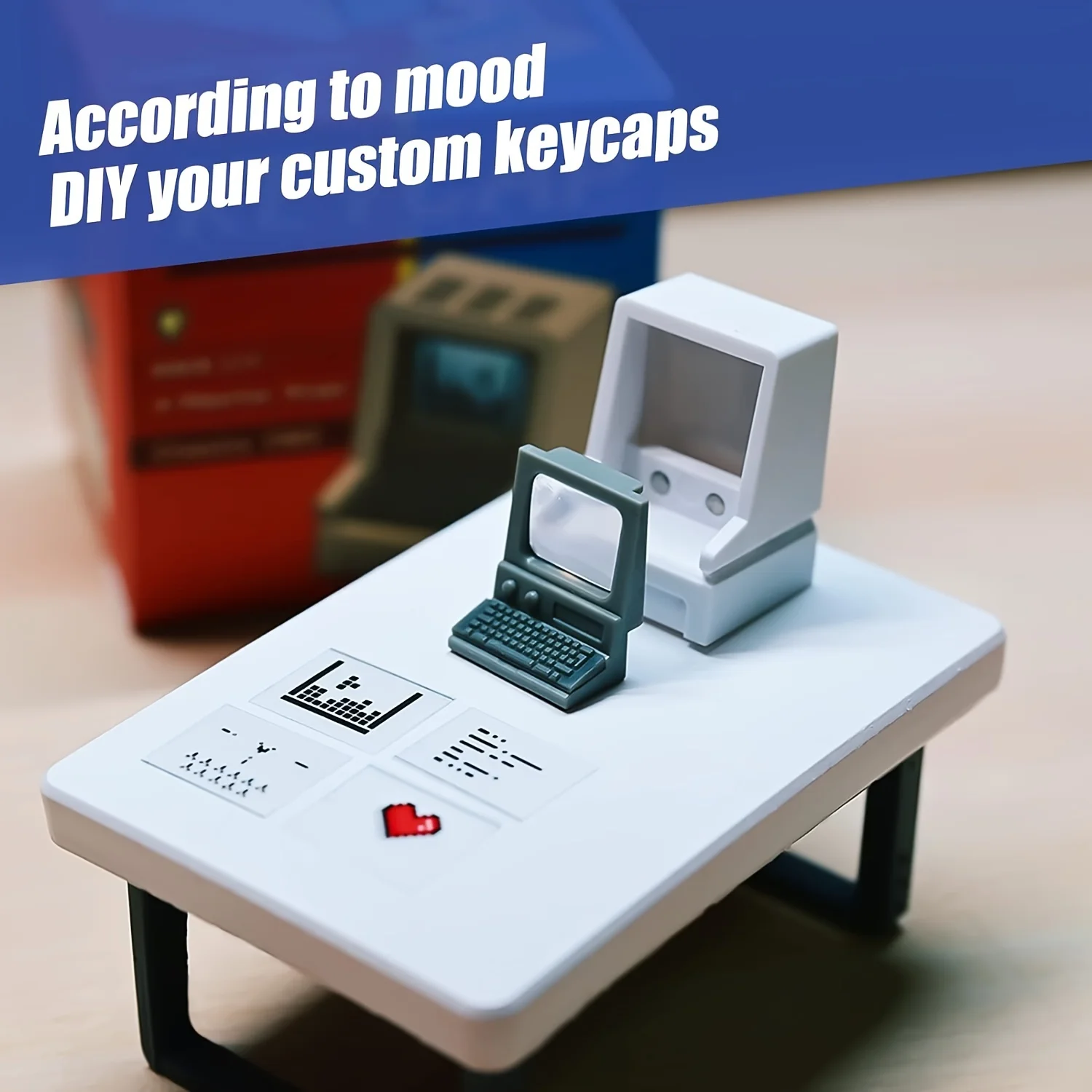 Retro Mac-Inspired Keycaps Dou - Keyboard Gaming Mac recension och pris