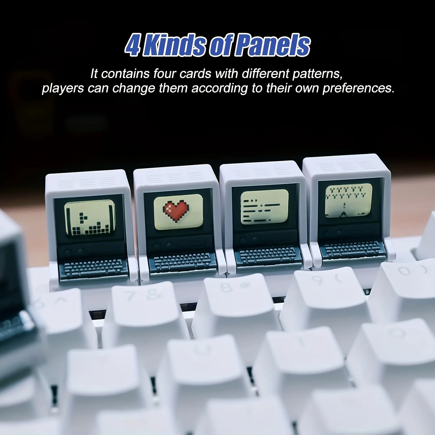 Retro Mac-Inspired Keycaps Dou - Keyboard Gaming Mac recension och pris