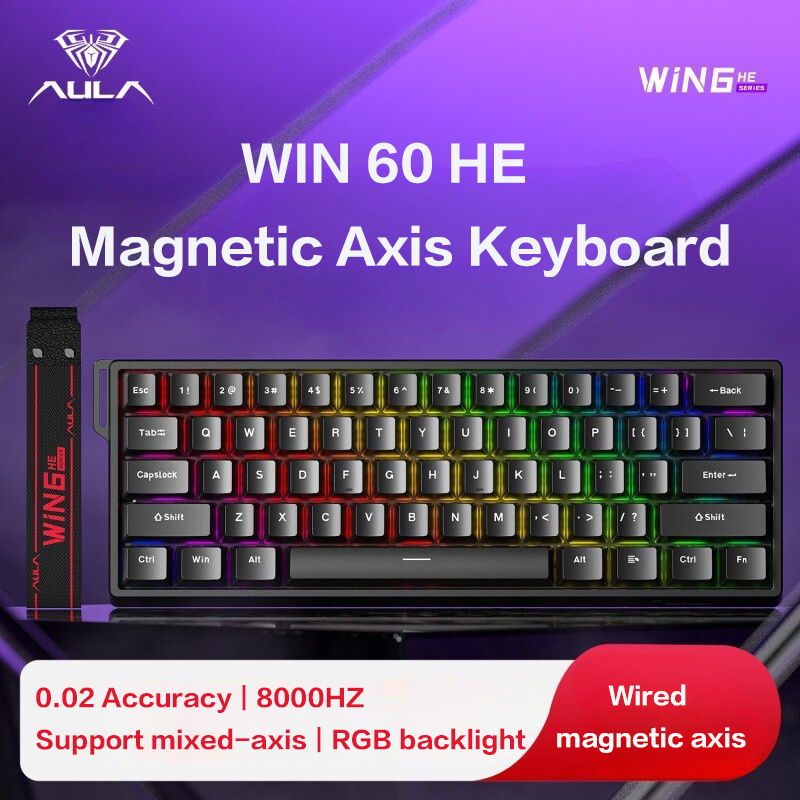AULA WiN 60 Magnetic Axis Keyb - Gaming Keyboard Thocky recension och pris