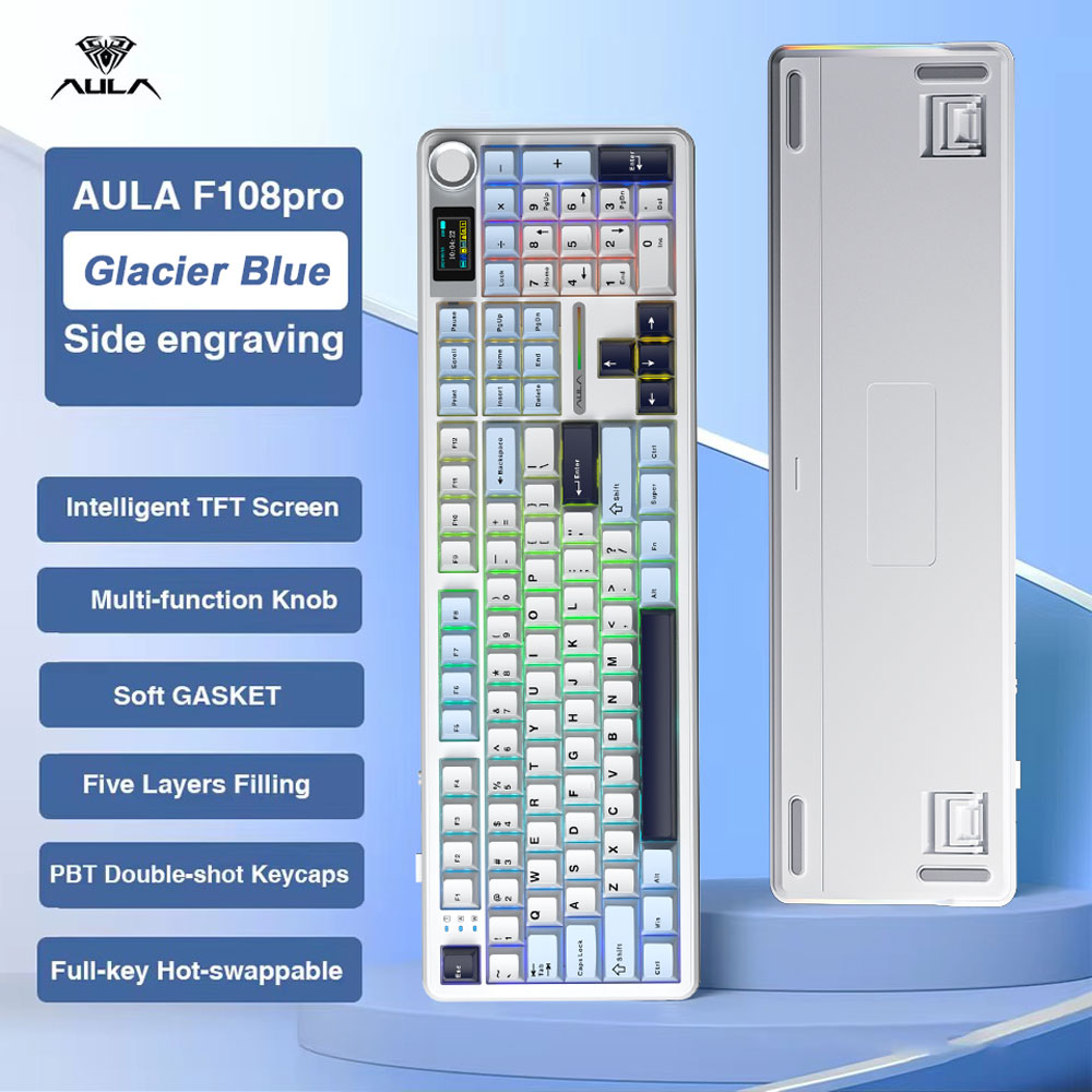 AULA F108 Pro Gaming Mechanica - Gaming Keyboard Thocky recension och pris