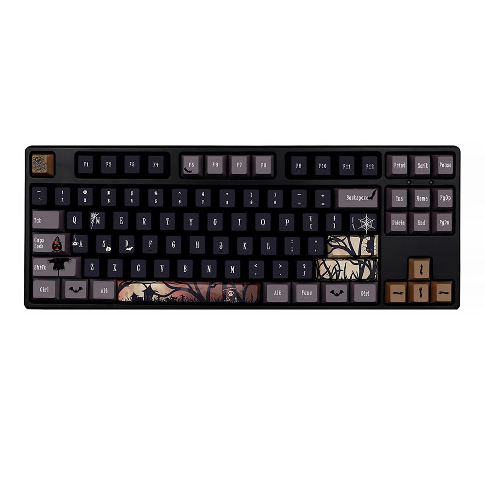 136 Keys Halloween Keycaps Che - Gaming Keyboard Thocky recension och pris