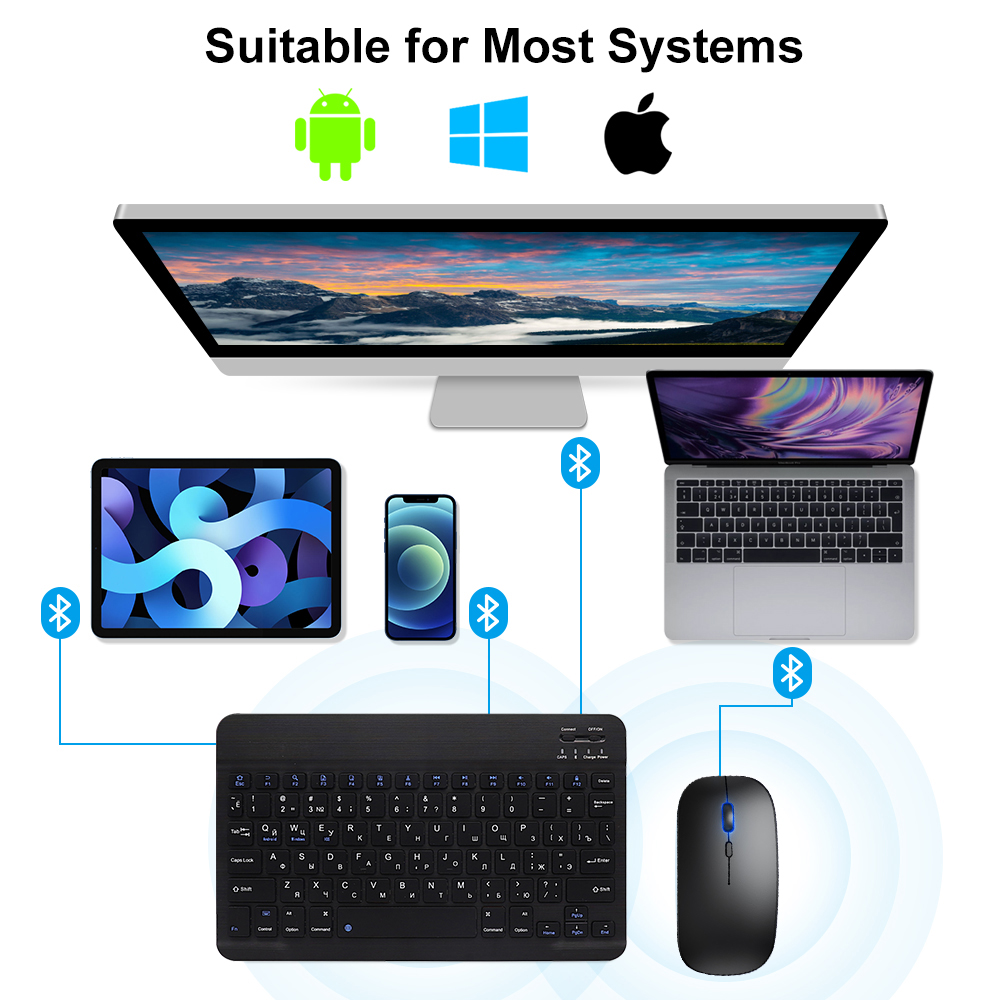 Bluetooth Keyboard and Mouse F - Gaming Keyboard And Mouse Set recension och pris