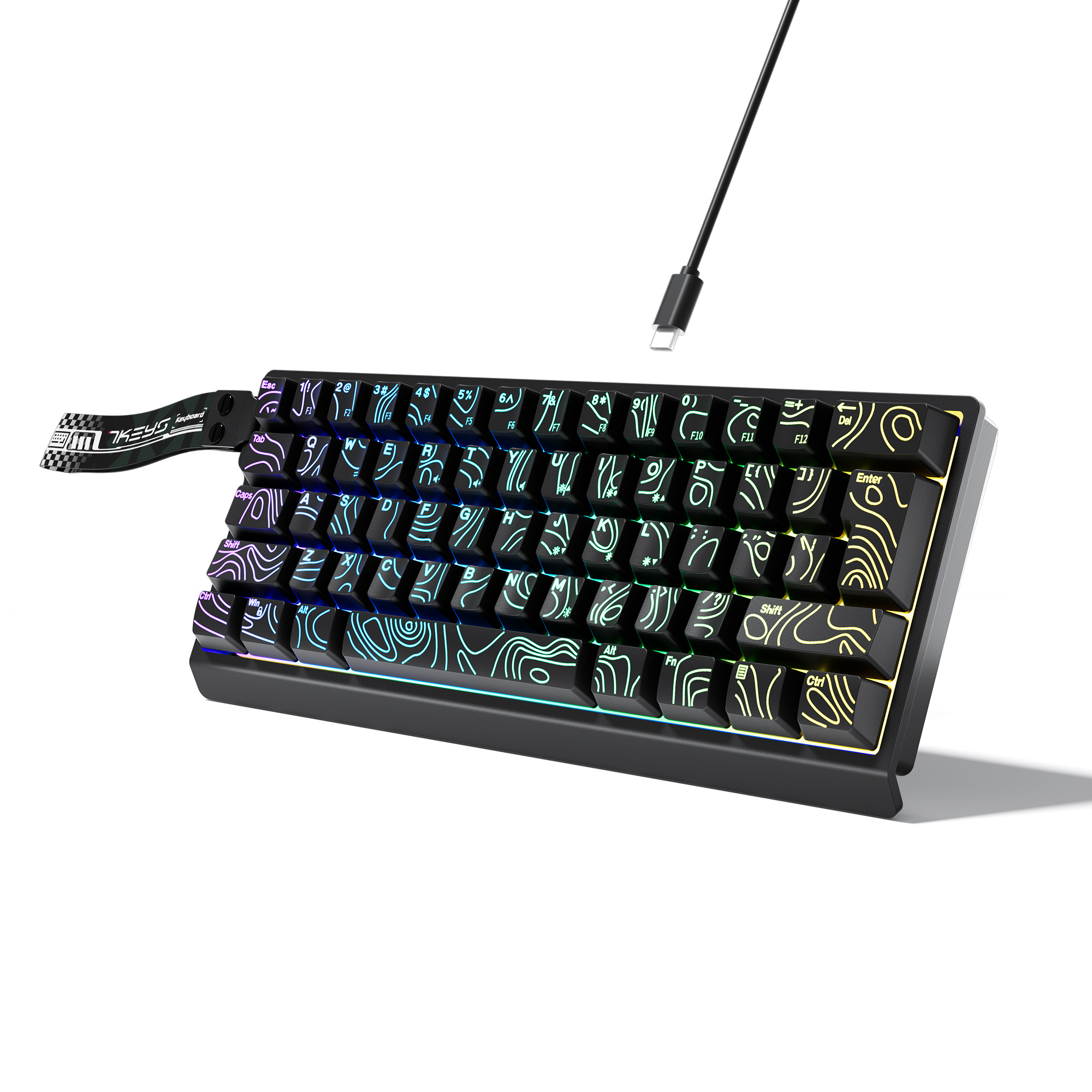 60% Compact Wired Keyboard wit - Keyboard Gaming Mac recension och pris