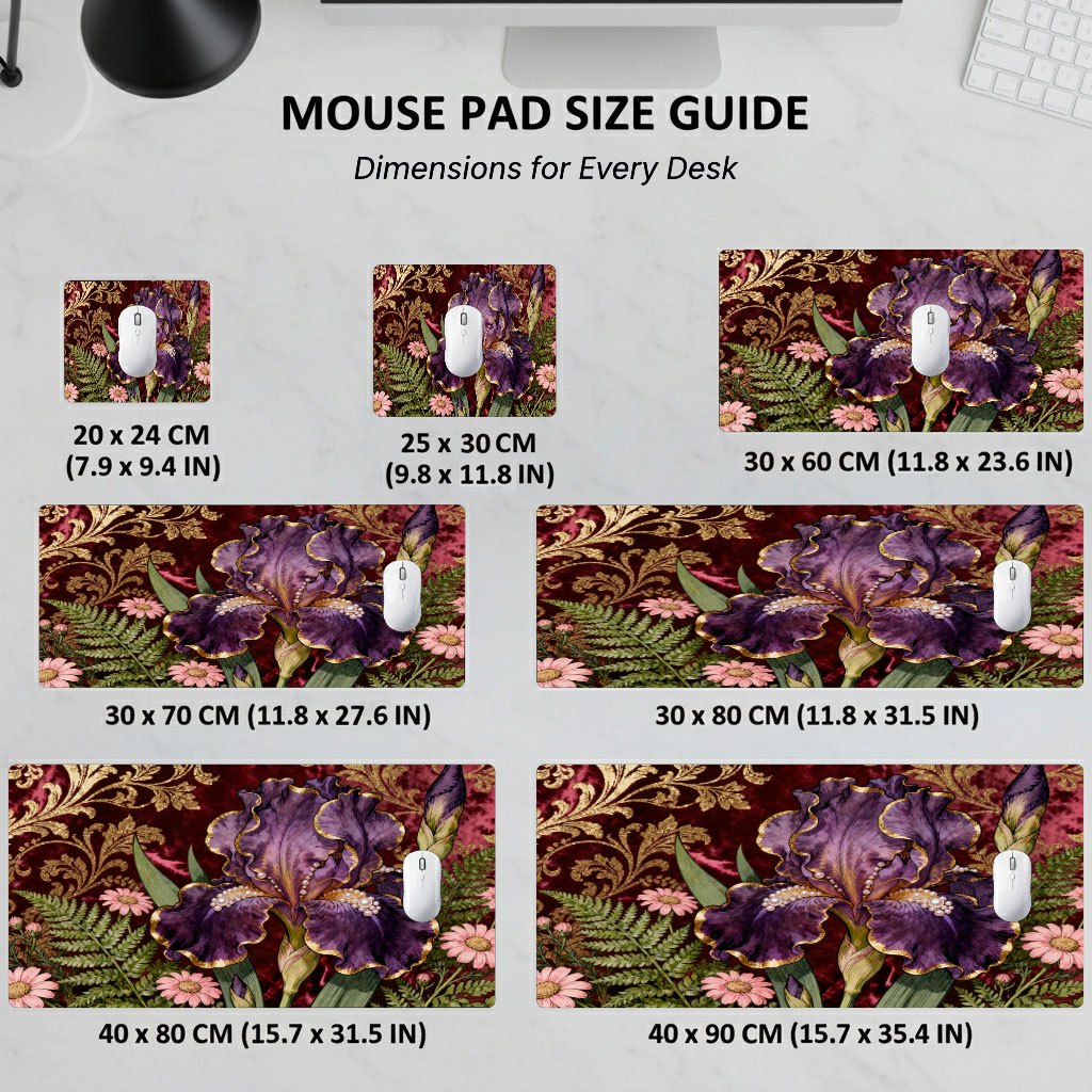 Brand Purple Floral Mouse Pad  - Gaming Keyboard Brand recension och pris