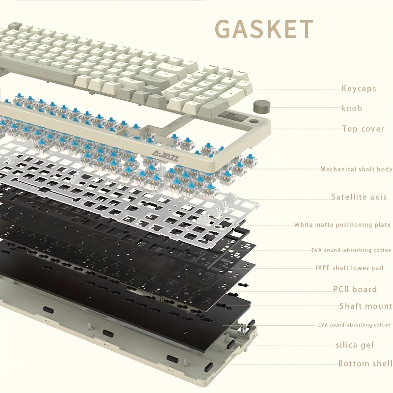 AJAZZ AK992 Retro Wired Mechan - Gaming Keyboard Thocky recension och pris