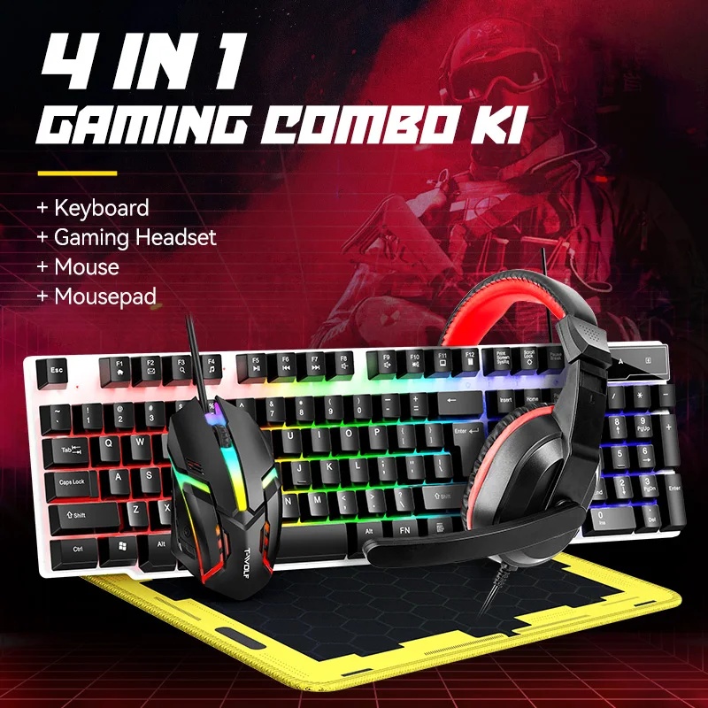 NEW USB Keyboard And Mouse Gam - Gaming Keyboard And Mouse Set recension och pris