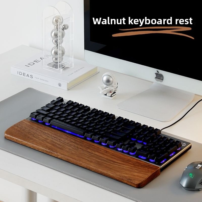 Solid Wood Keyboard Palm Rest  - Gaming Keyboard Mouse Combo recension och pris