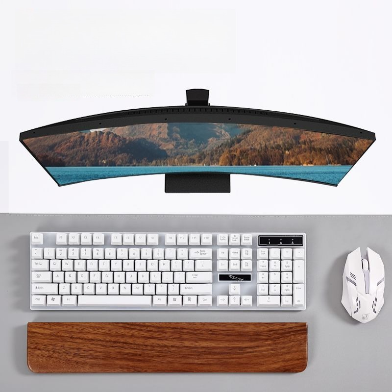 Solid Wood Keyboard Palm Rest  - Gaming Keyboard Mouse Combo recension och pris