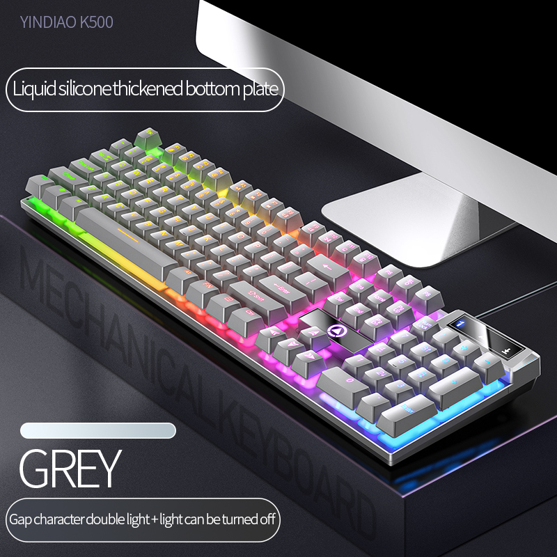 104 Keys Gaming Keyboard Wired - Gaming Keyboard And Mouse Set recension och pris