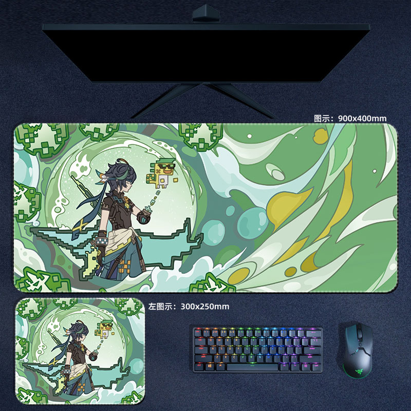 Anime Genshin Impact Mouse Pad - Gaming Keyboard And Mouse Pad recension och pris