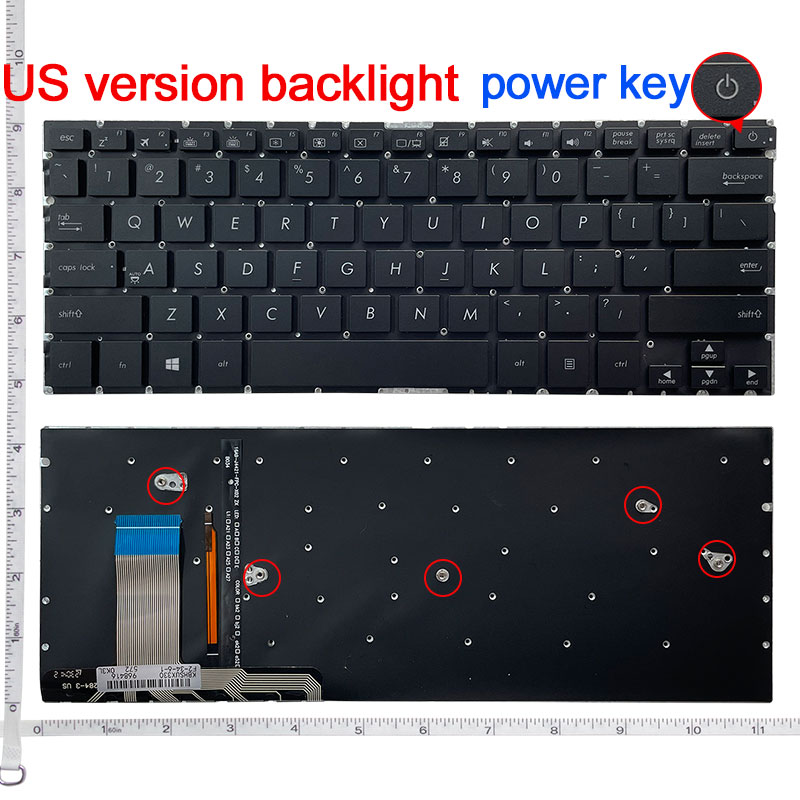 New US laptop Black keyboard f - Gaming Keyboard Backlit recension och pris