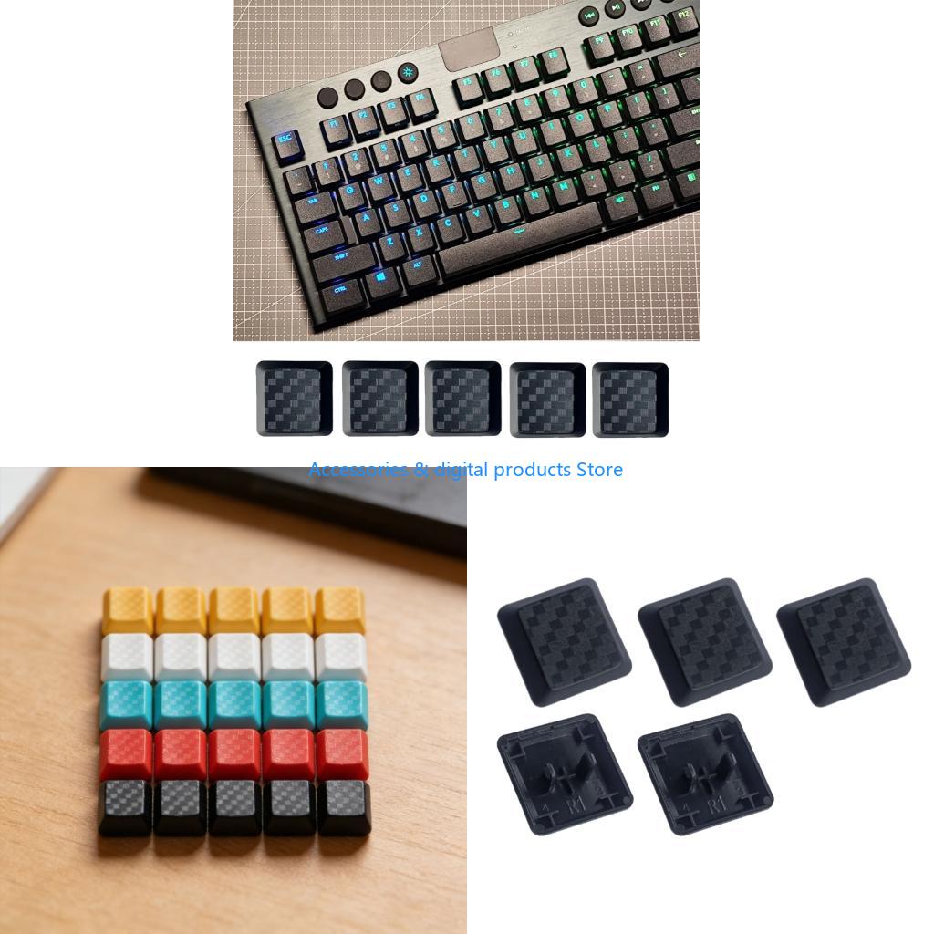 77JD 5Pcs Gaming Carbon Fiber  - Gaming Keyboard Tkl recension och pris