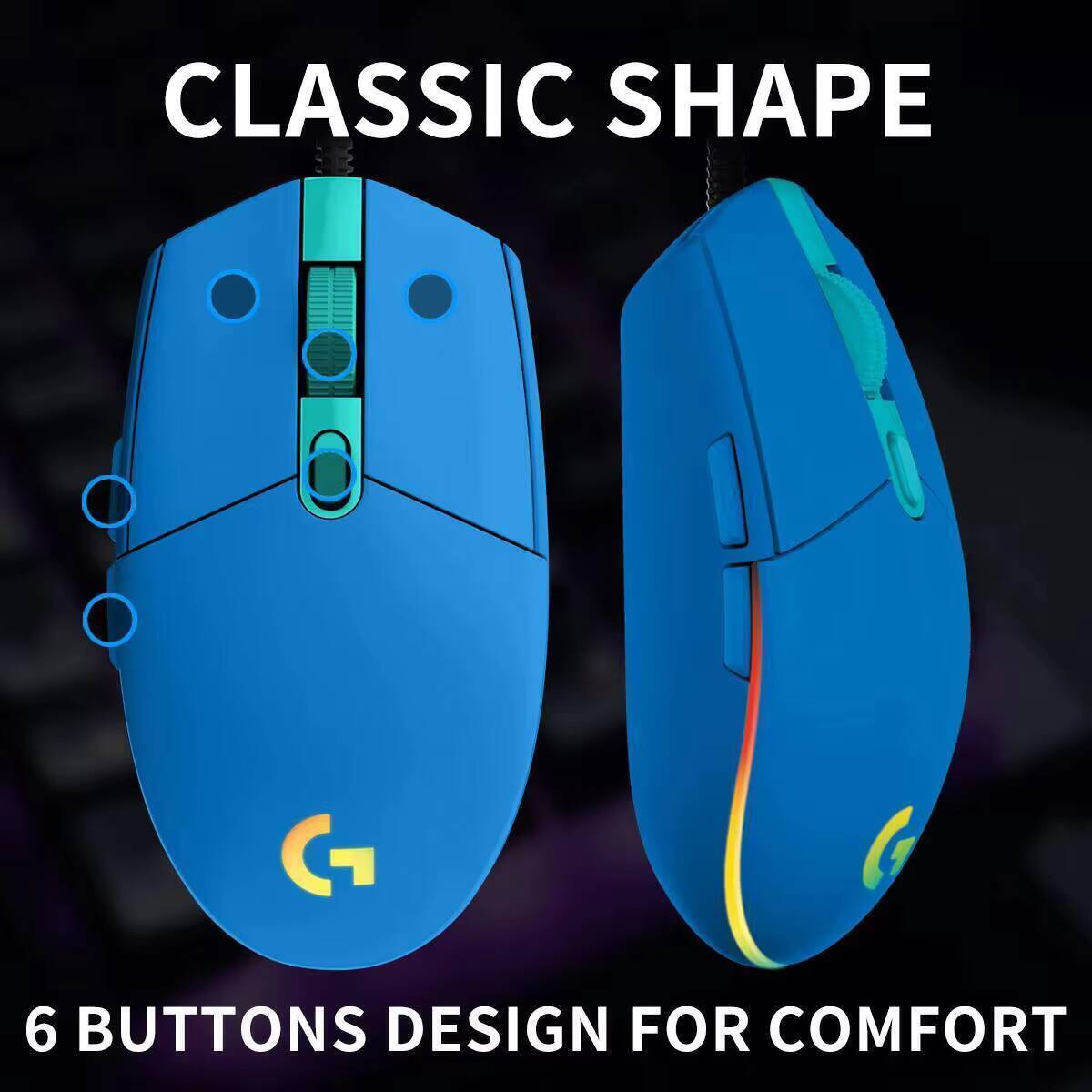 Logitech G203 Prodigy Wired Ga - Logitech Mouse G203 recension och pris