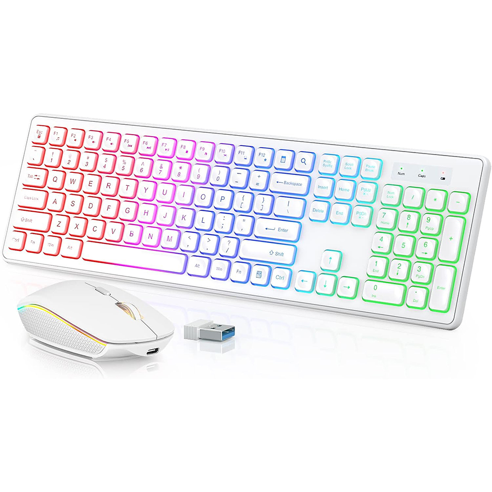 Backlit Wireless Keyboard and  - Gaming Keyboard And Mouse Set recension och pris